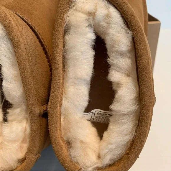 BearPaw Women’s Size 6 Hickory II Brown Suede & Wool Lined Boots Ankle Booties - Picture 12 of 12